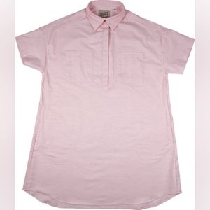 Naked & Famous strawberry dyed tunic shirt dress